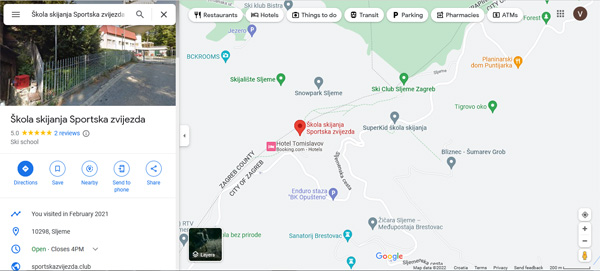 web lokacija škola skijanja sportska zvijezda